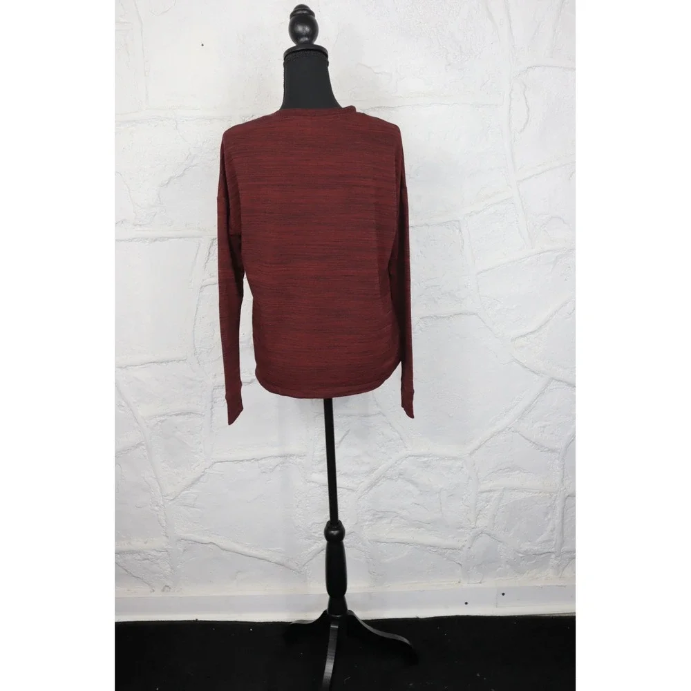 Alfani‎ French Terry Pajama Shirt - Garnet Stone - Size XS